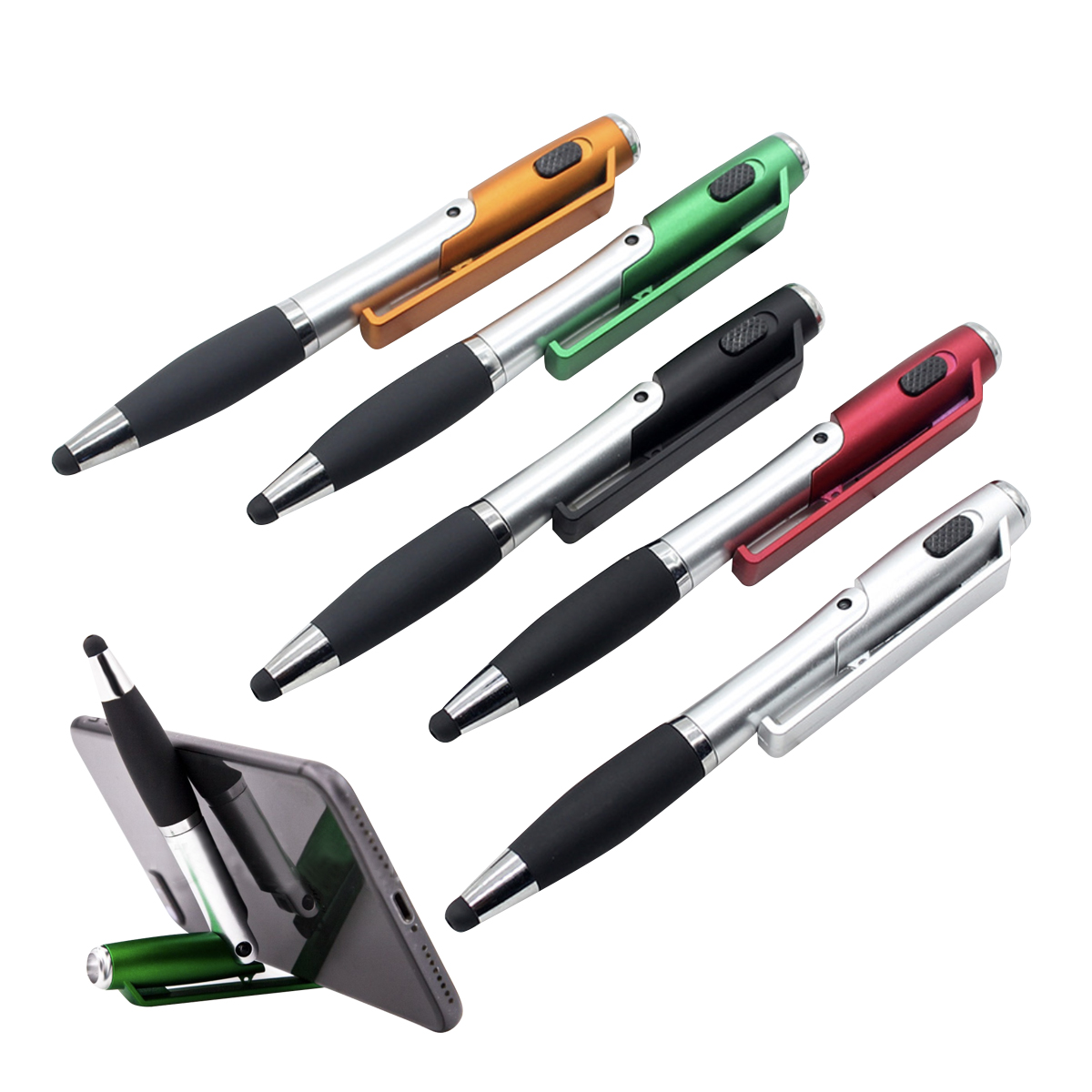 Multi-functional Foldable Pen (Phone Stand/ LED/ Stylus)